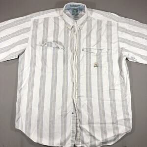 Vtg 90s McIntosh Seymour Soccer Embroidered Button Up Shirt XL 100% Cotton